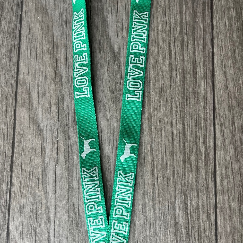 Love Pink vs Victoria’s Secret dog lanyard green brand new